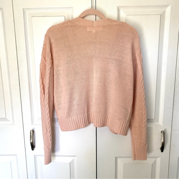 Sugar Moon Pink / Peach Cable Knit Set - Picture 3 of 5